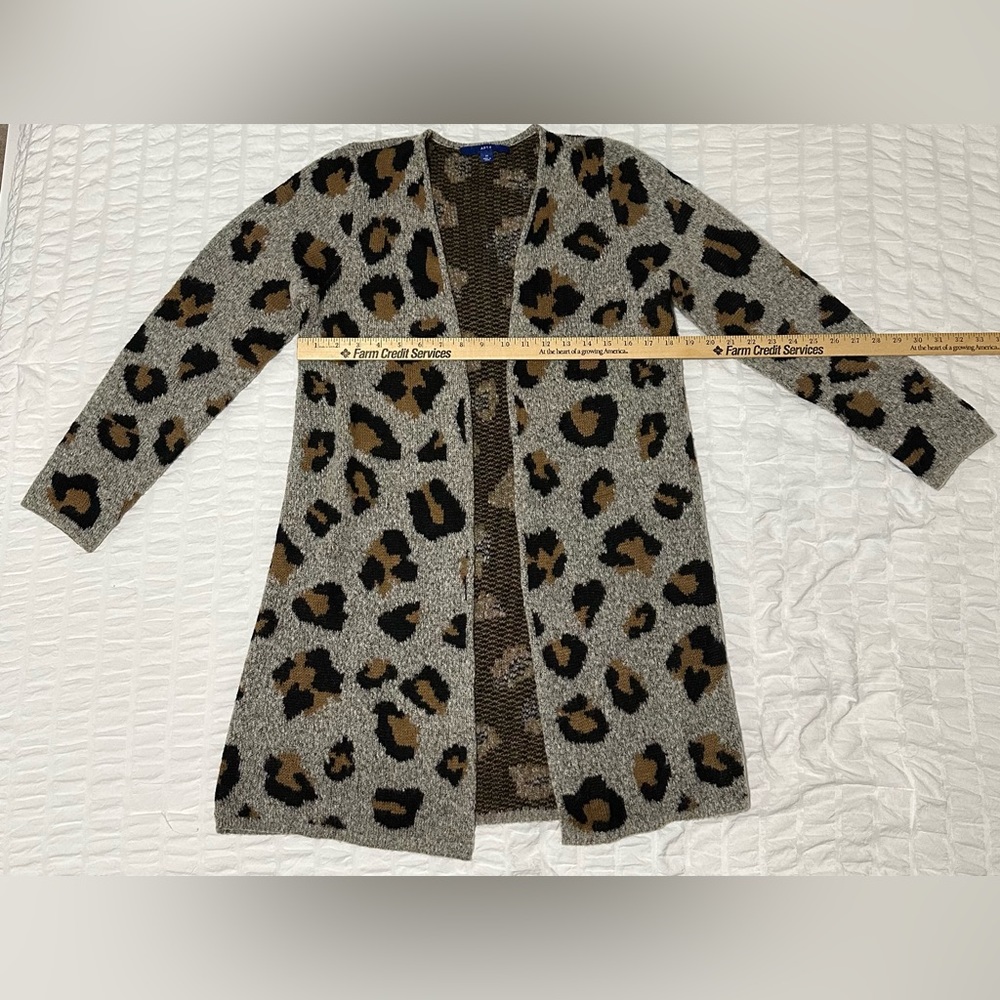 Apt 9 Leopard Print Open Front Cardigan-Size Medi… - image 7